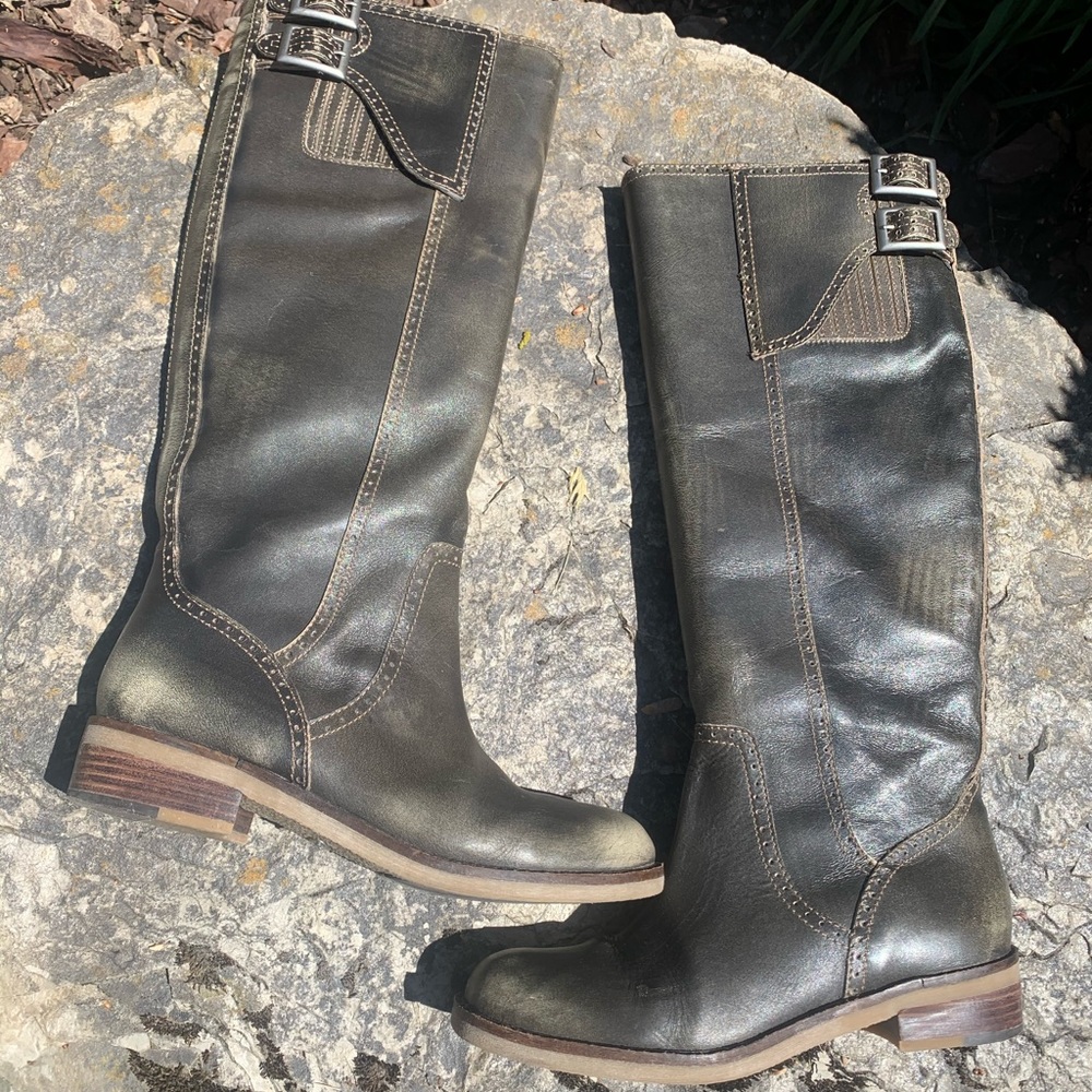 Lucky Brand Tall Gray Boots